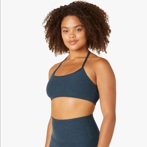 Beyond yoga space dye sports bra nocturnal blue